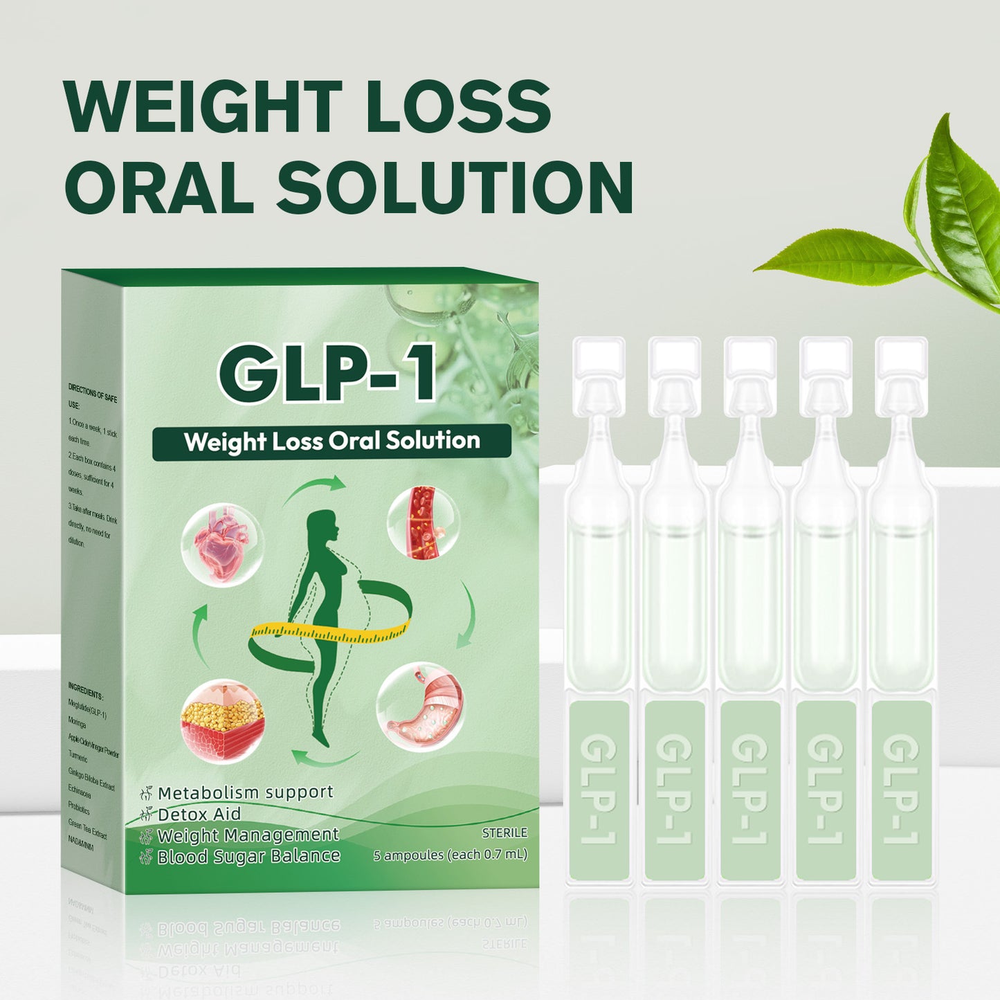 GLP-1 Oral Solution, GLP-1 Moringa Drops