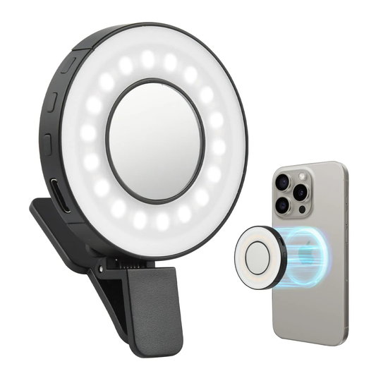 💡 GlowLite MagRing – Magnetic Clip-On Selfie Light for iPhone & Android