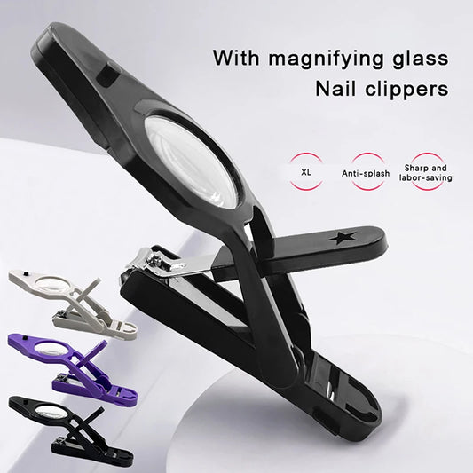 ✨ GlowCare PrecisionClip – LED Nail Clipper with Magnifying Glass