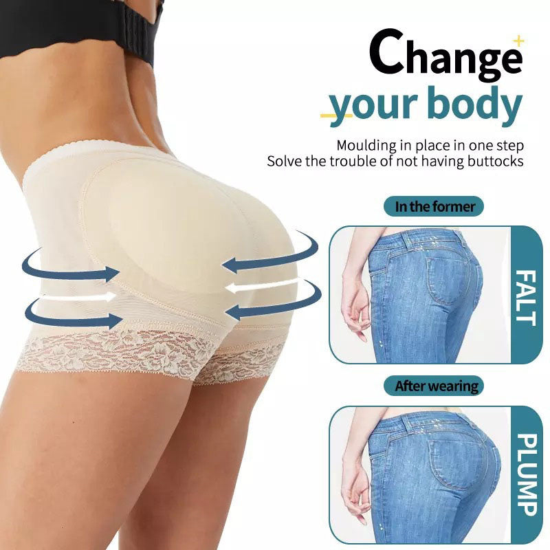 🍑 GlowShape CurveLift Shaper – Seamless Padded Hip & Butt Enhancer