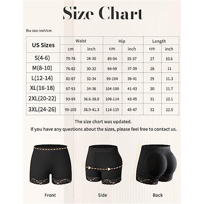 🍑 GlowShape CurveLift Shaper – Seamless Padded Hip & Butt Enhancer