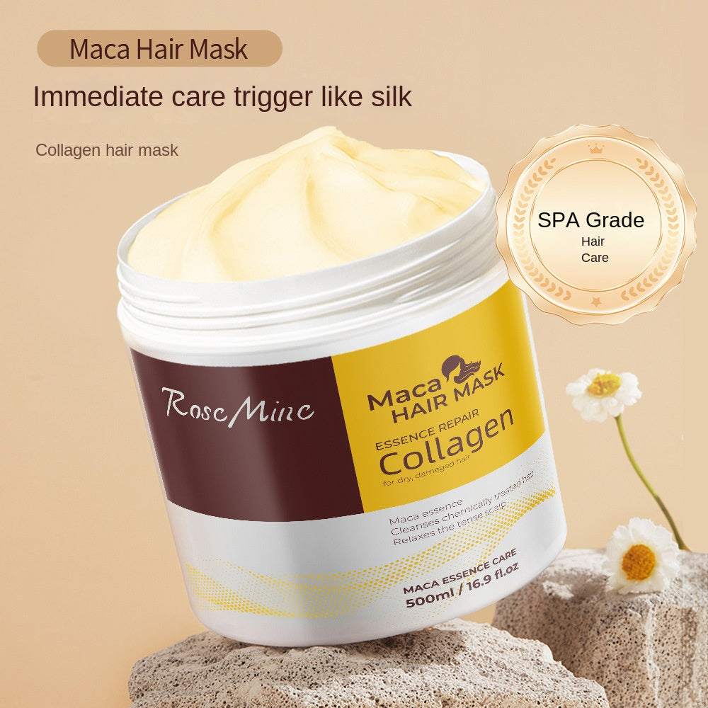 Collagen Protein Hair Mask for Rough and Frizzy Hair Texture Improvement Moisturizing and Hydrating Smooth Hair Conditioner