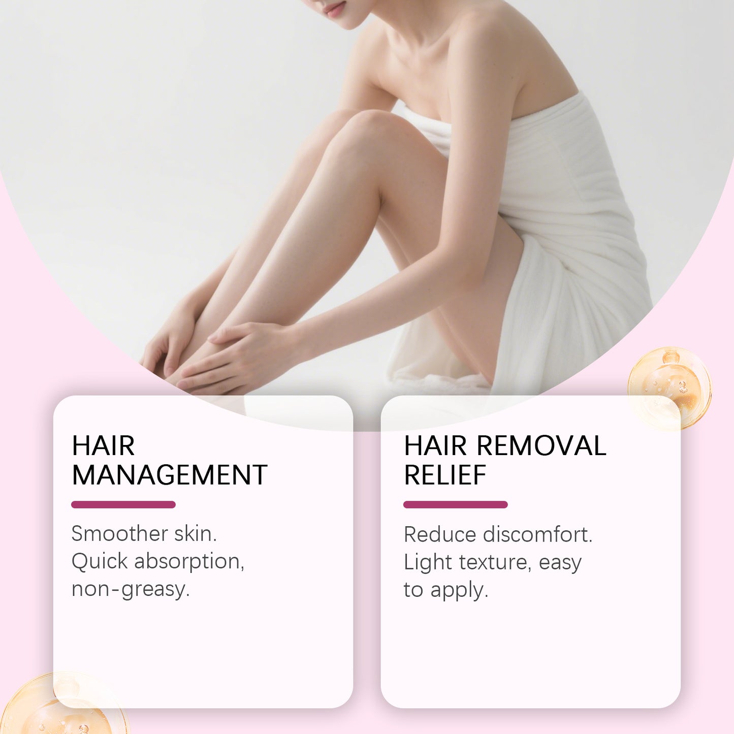 OceAura Hair Removal Care Essential Oil Gentle Skin Care Cleansing Hair Removal Moisturizing Daily Care Essential Oil