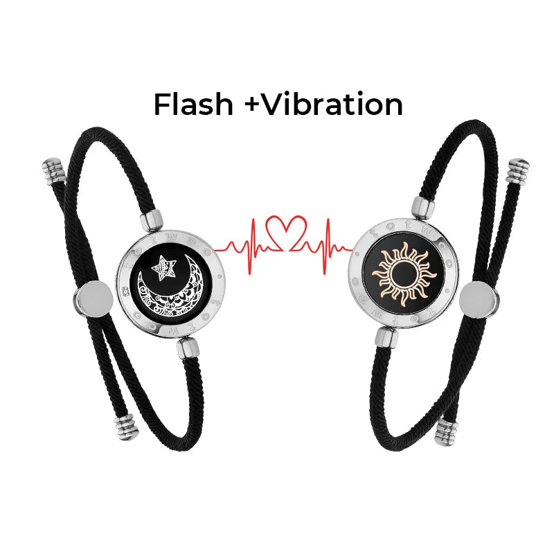 🌙 GlowBond InfinityTouch – Totwoo Sun & Moon Smart Love Bracelets
