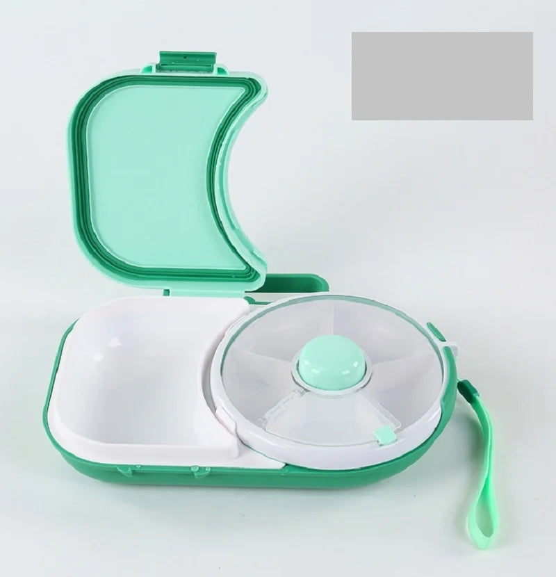 🍱 GlowSpin SnackBox – Rotating Kids Lunchbox with 5 Compartments