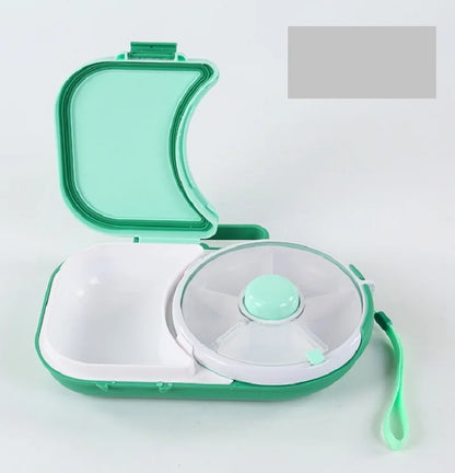 🍱 GlowSpin SnackBox – Rotating Kids Lunchbox with 5 Compartments
