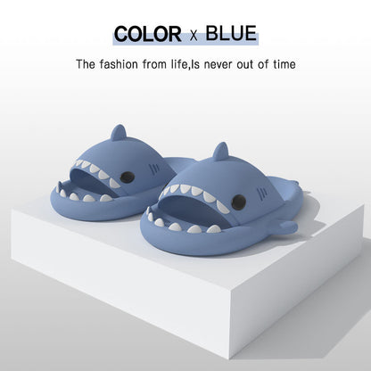 🦈 GlowChomp Slides – Funny Shark Mouth Open-Toe Slippers