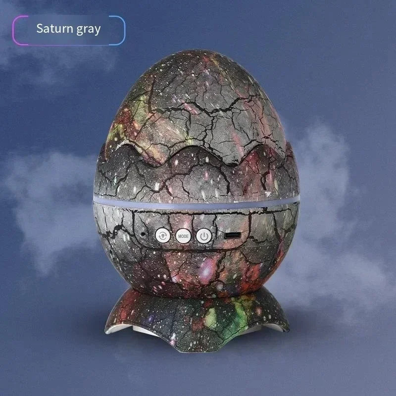 🦖 GlowHome GalaxyEgg™ – Dinosaur Egg Star Projector with Bluetooth Speaker & White Noise