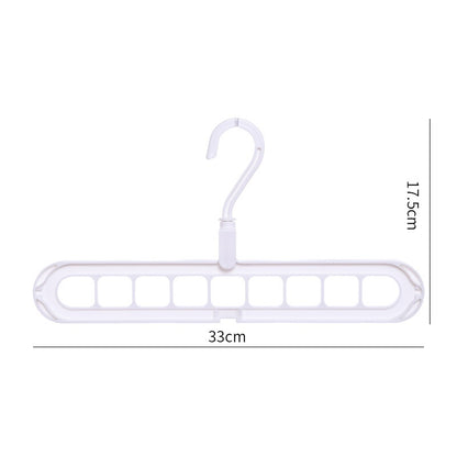 👔 GlowHome SpaceMax 9-in-1 Smart Hanger – Rotating Multi-Hole Closet Organizer