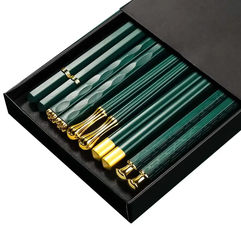 GlowTable NihonGrip – 5 Pairs High-Quality Japanese Non-Slip Chopsticks