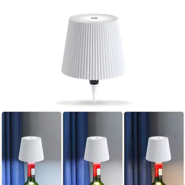 💡 GlowHome AuraBottle – Dimmable LED Bottle Lamp with Rechargeable Battery