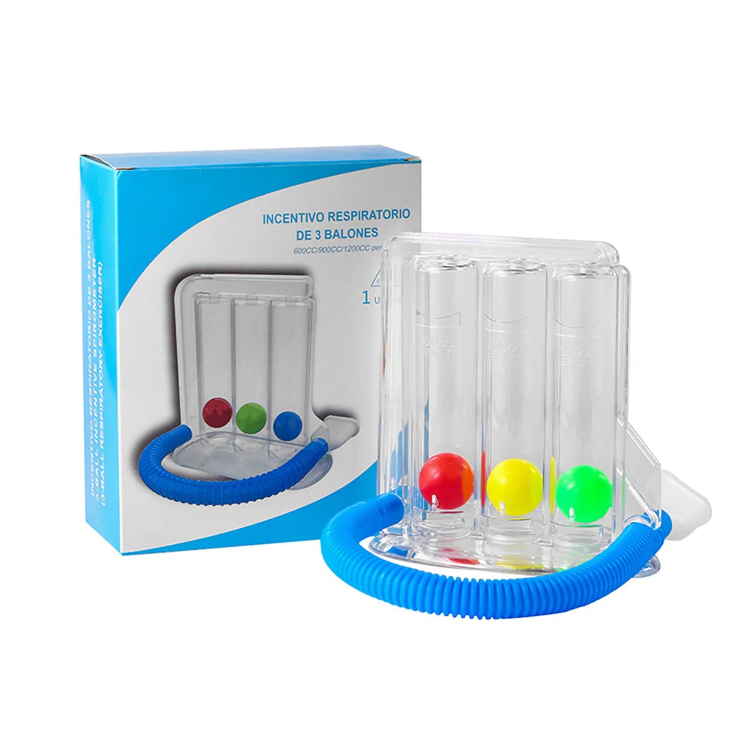 🌬️ GlowBreath VitalTrainer – 3-Ball Lung Strengthening Device