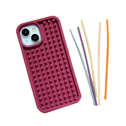 📱 GlowPlay FocusCase – Stress-Relieving Silicone Maze Phone Case for iPhone