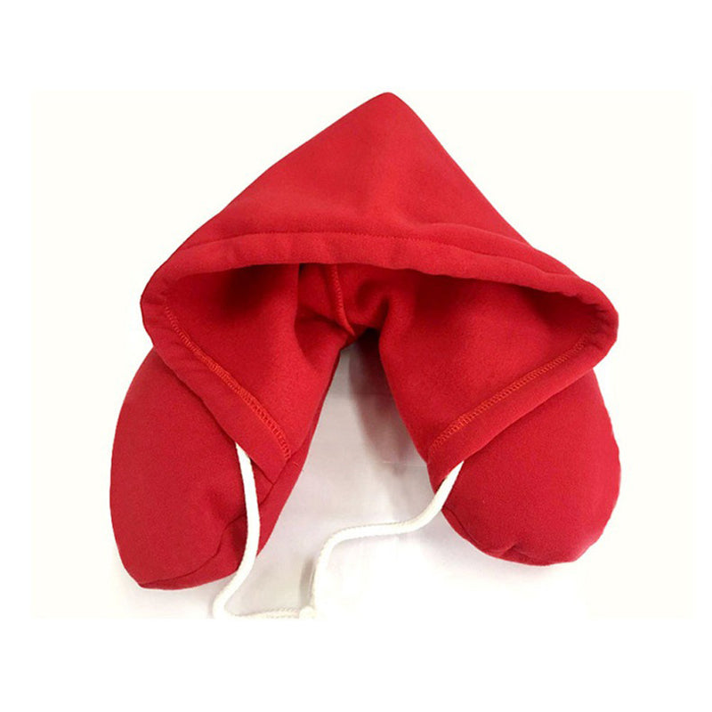 🛫 GlowTravel HoodRest – Memory Foam Neck Pillow with Hood & Eye Mask