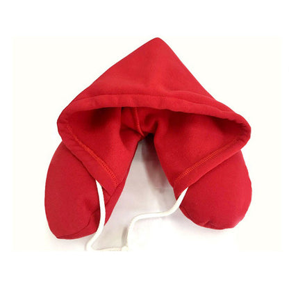 🛫 GlowTravel HoodRest – Memory Foam Neck Pillow with Hood & Eye Mask