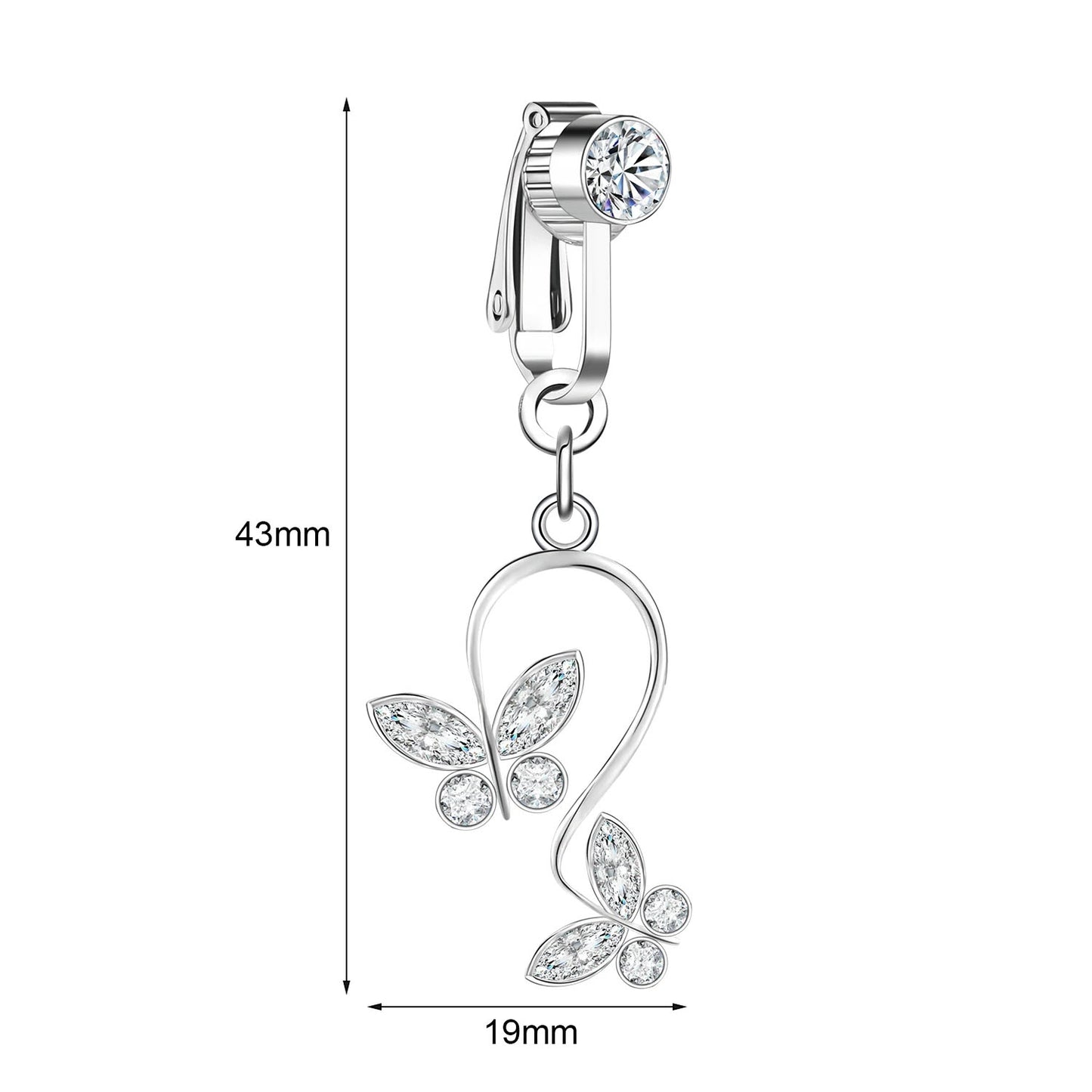 Clip-On Belly Button Piercing