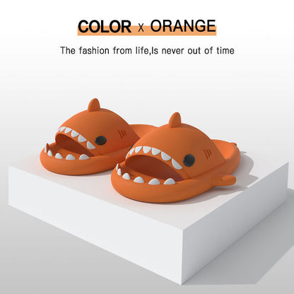 🦈 GlowChomp Slides – Funny Shark Mouth Open-Toe Slippers