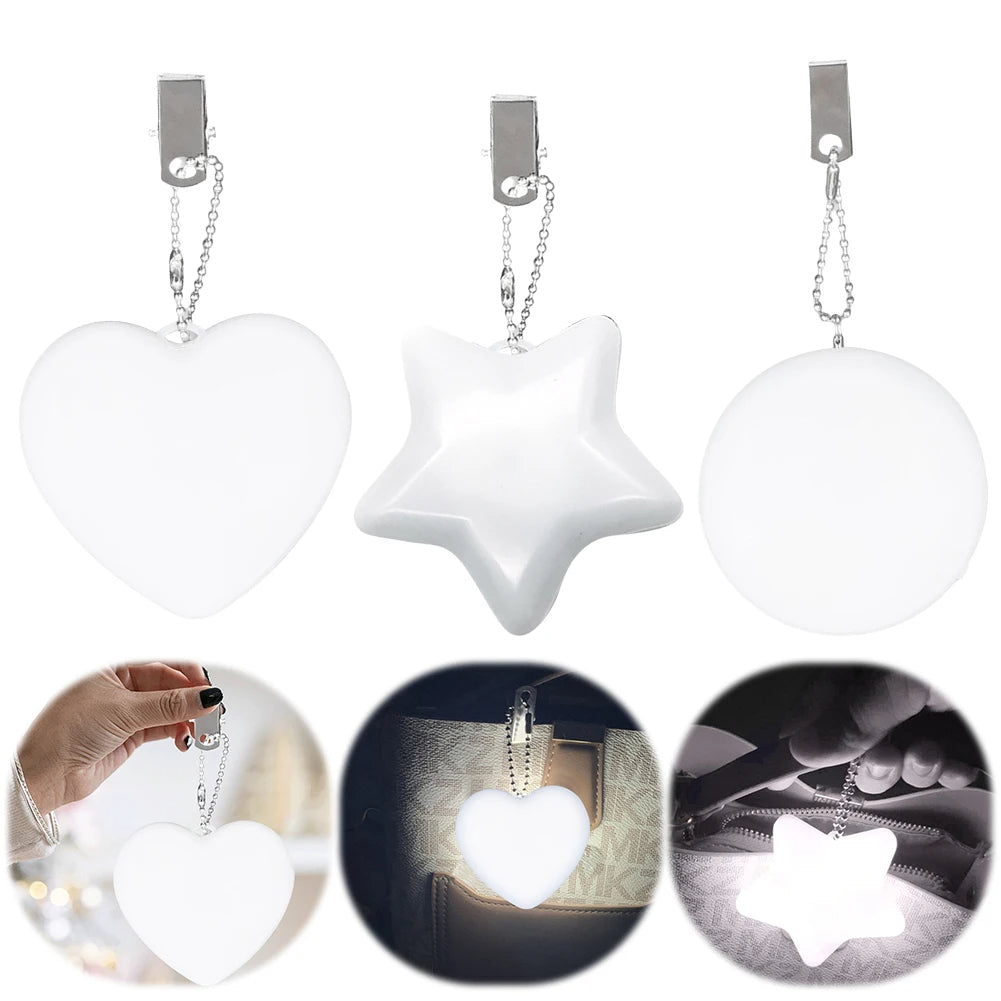 💖 GlowLite HeartBeam – Motion-Activated LED Purse Light