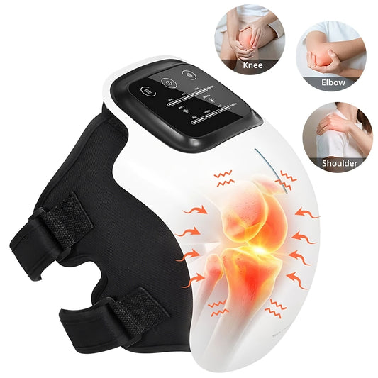 🦵 GlowRelief FlexHeat – Cordless Knee Massager with Heat & Red Light Therapy
