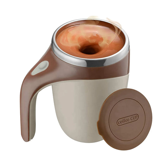 ☕ GlowBrew AutoStir Pro – Rechargeable Electric Self-Stirring Mug with Magnetic Rotor