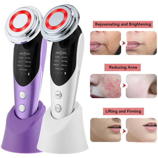 ✨ GlowLift Radiance7 – 7-in-1 RF, EMS & LED Face Lifting Device