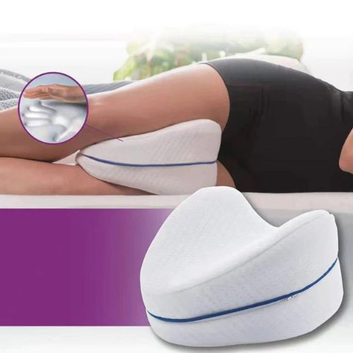 🛏 GlowComfort AlignEase – Ergonomic Memory Foam Leg Pillow for Side Sleepers