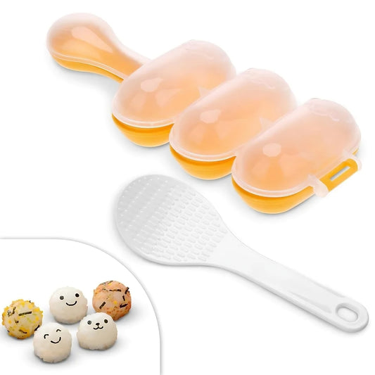 GlowKitchen BentoBuddy – DIY Rice Ball Mold & Sushi Plate Set