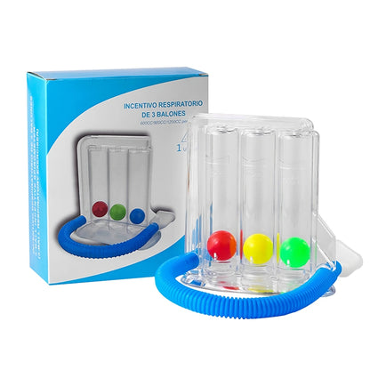 🌬️ GlowBreath VitalTrainer – 3-Ball Lung Strengthening Device