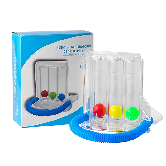 🌬️ GlowBreath VitalTrainer – 3-Ball Lung Strengthening Device