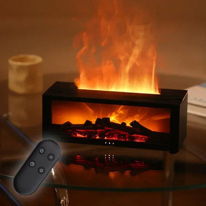 🔥 GlowHome EmberMist – Full-Size LED Fireplace Humidifier with Essential Oil Diffuser & Remote Control
