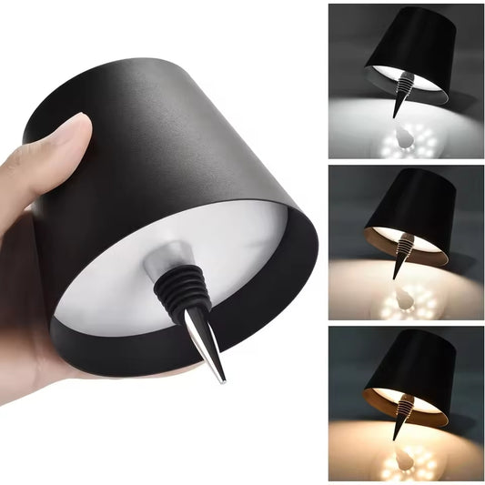 💡 GlowHome AuraBottle – Dimmable LED Bottle Lamp with Rechargeable Battery