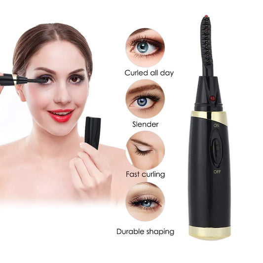 🔥 GlowCurl PrecisionHeat – Portable Heated Eyelash Curler