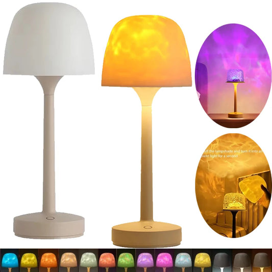 🍄 GlowHome RippleMushroom – Water Ripple Projection Mood Lamp with 16 Colors