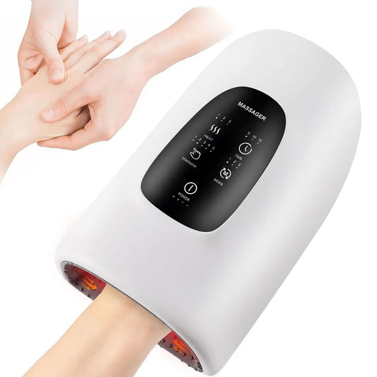 ✋ GlowRelief HandHaven – Wireless Electric Hand Massager with Heat & Compression