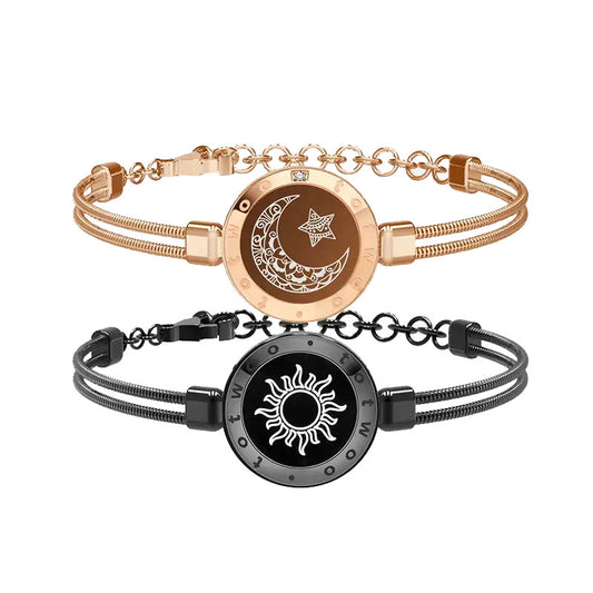 🌙 GlowBond InfinityTouch – Totwoo Sun & Moon Smart Love Bracelets