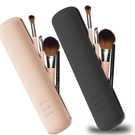 💋 GlowHold SilicaCase – Waterproof Silicone Makeup Brush Holder