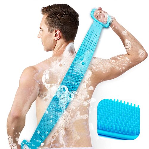 🛁 GlowScrub Back Pro – Dual-Sided Silicone Back Scrubber