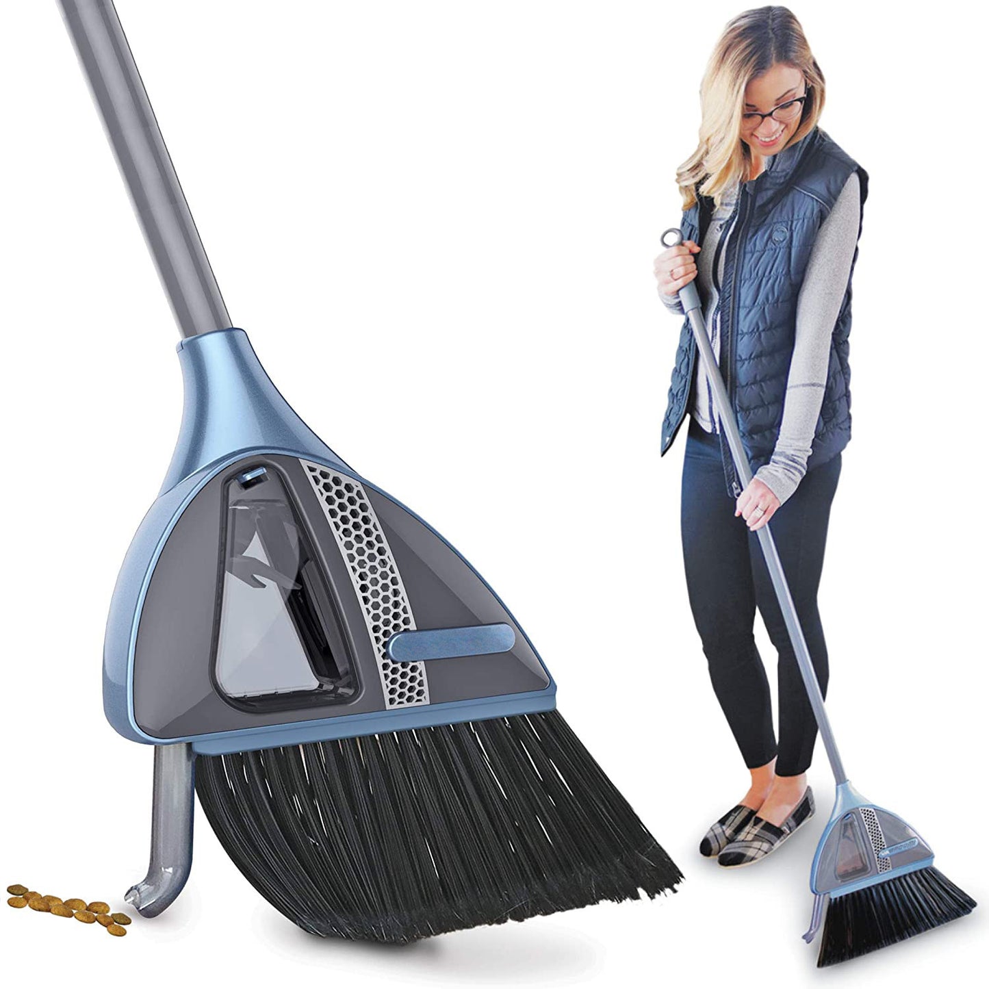 🧹 GlowClean WhisperSweep – Ultra-Quiet USB Vacuum Sweeper with High-Speed Motor