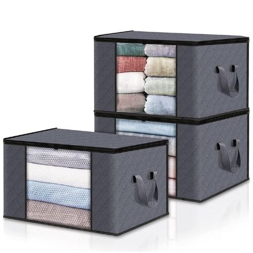 🧺 GlowStore MaxSet – 3x Reinforced Clothes Storage Bags