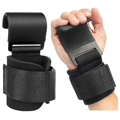 🏋️ GlowGrip PowerHooks – Heavy-Duty Weight Lifting Hooks with Padded Wrist Straps