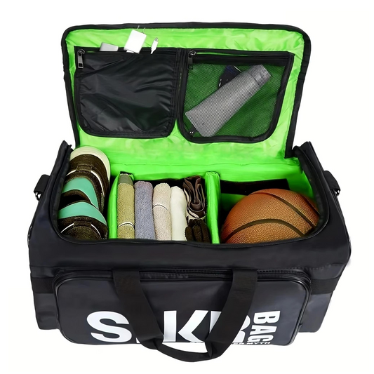 🎒 GlowActive FlexDuffle Pro – Multi-Compartment Sneaker & Sports Gear Bag