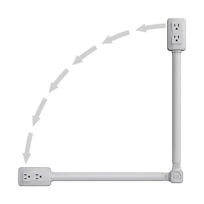 🔌 GlowHome ReachPlug Extender – Electrical Outlet Extension for Hard-to-Reach Spaces