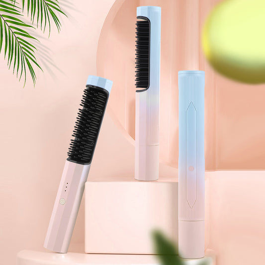 💇‍♀️ GlowStyle FlexPro – 2-in-1 Wireless Curler & Straightener