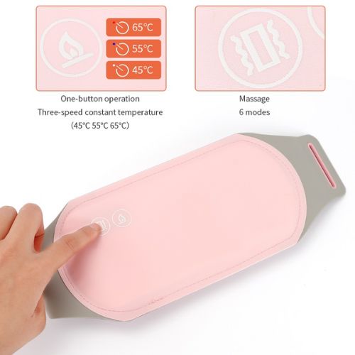 🌸 GlowRelief FlowEase – Adjustable Menstrual Heating & Massage Pad