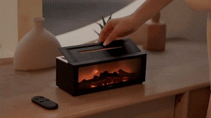 🔥 GlowHome EmberMist – Full-Size LED Fireplace Humidifier with Essential Oil Diffuser & Remote Control