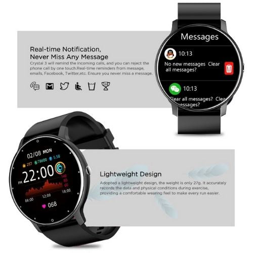 ⌚ GlowTech LifeSync Smartwatch – Ultra-Thin Touchscreen Fitness & Lifestyle Companion