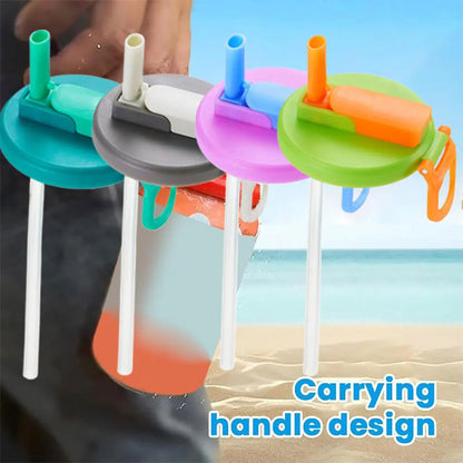 🥤 GlowSip CanGuard – Reusable Soda Can Lids with Silicone Straws