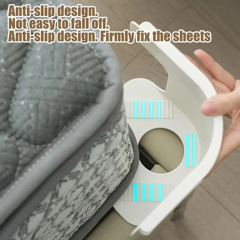 🛏️ GlowHome SheetLock Pro – Adjustable Bed Sheet Fasteners with Heavy-Duty Clips