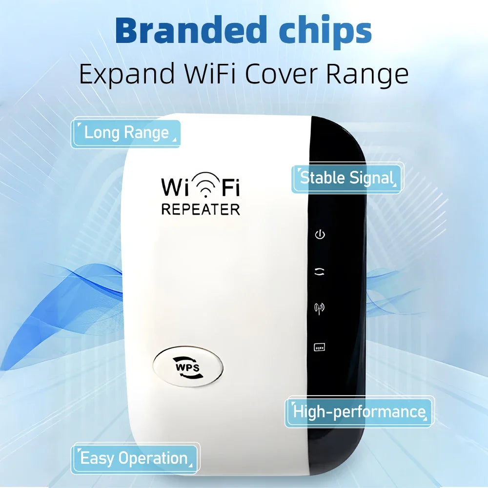 📶 GlowConnect Boost300 – 300Mbps WiFi Repeater & Range Extender