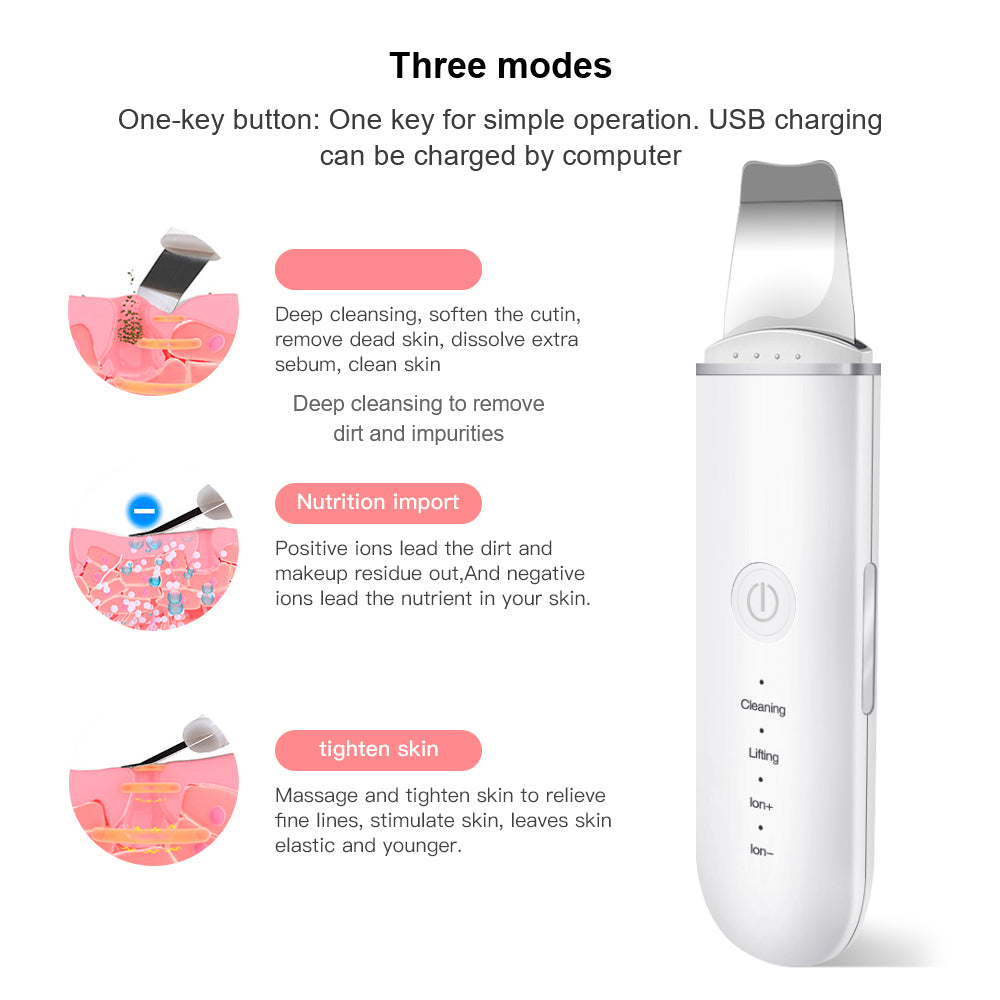 ✨ GlowLift SonicScrub – Ultrasonic Facial Skin Scrubber & Serum Infuser